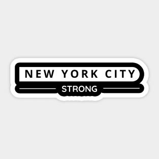 NYC City Strong (Dark Colors) Sticker